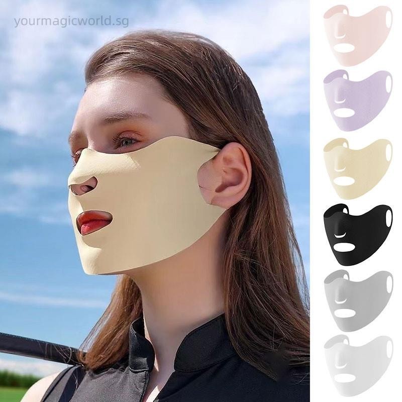 Sunscreen Mask Outdoor Hiking Men Women Face Mask Anti-UV Cover Three ...