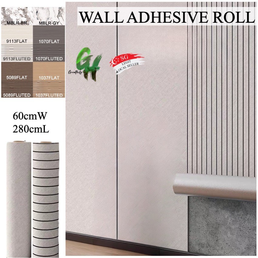 DIY Wall Sticker Application Instant Wall Transformation Fluted ...