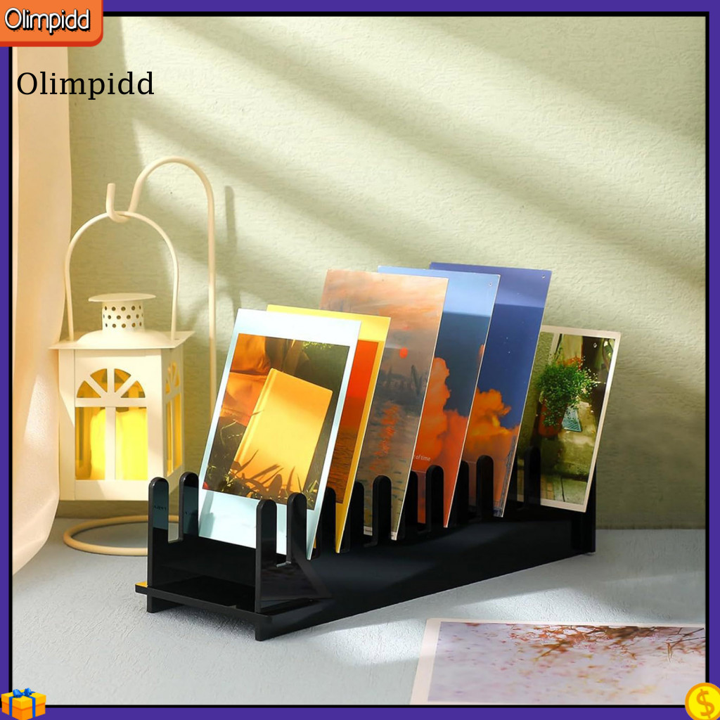 olimpidd| Booth Card Rack Acrylic Postcard Stand 12 Tier Acrylic ...
