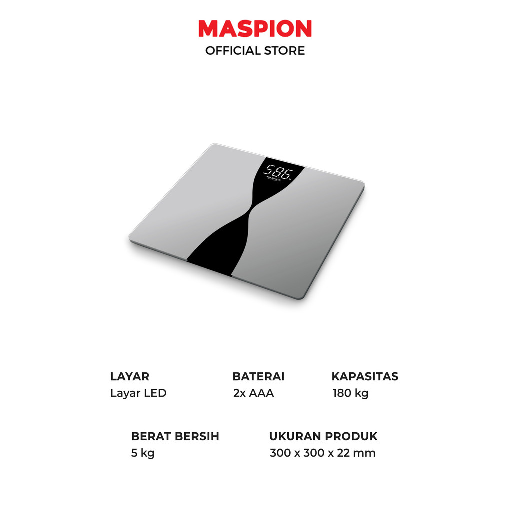 Maspion Body Scale Timbangan Badan Digital MBS-1080 DM - Gambar 3