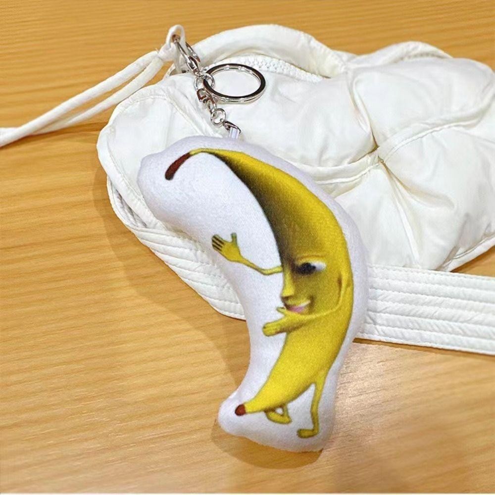 HILDAR Big Banana Voice Keychain, Funny Banana Doll Silly Big