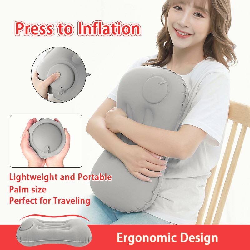 New upgrade inflatable travel pillow neck pillow U-shaped automatic ...