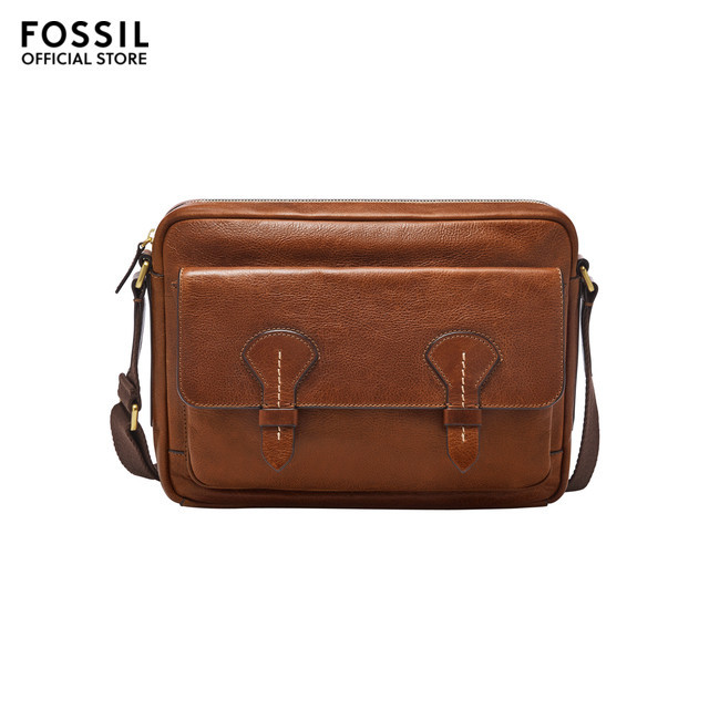 Fossil Men s Bennett Laptop Bags MBG9619210 Brown Leather Shopee Singapore