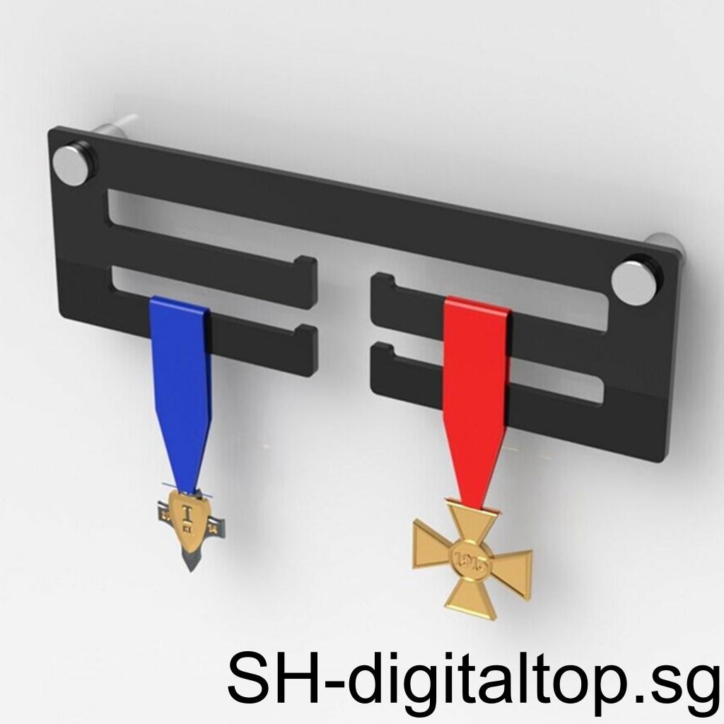 1/2 Medals Hanger Holder Display Rack 3 Many Holds Tier Medals 30x10cm ...