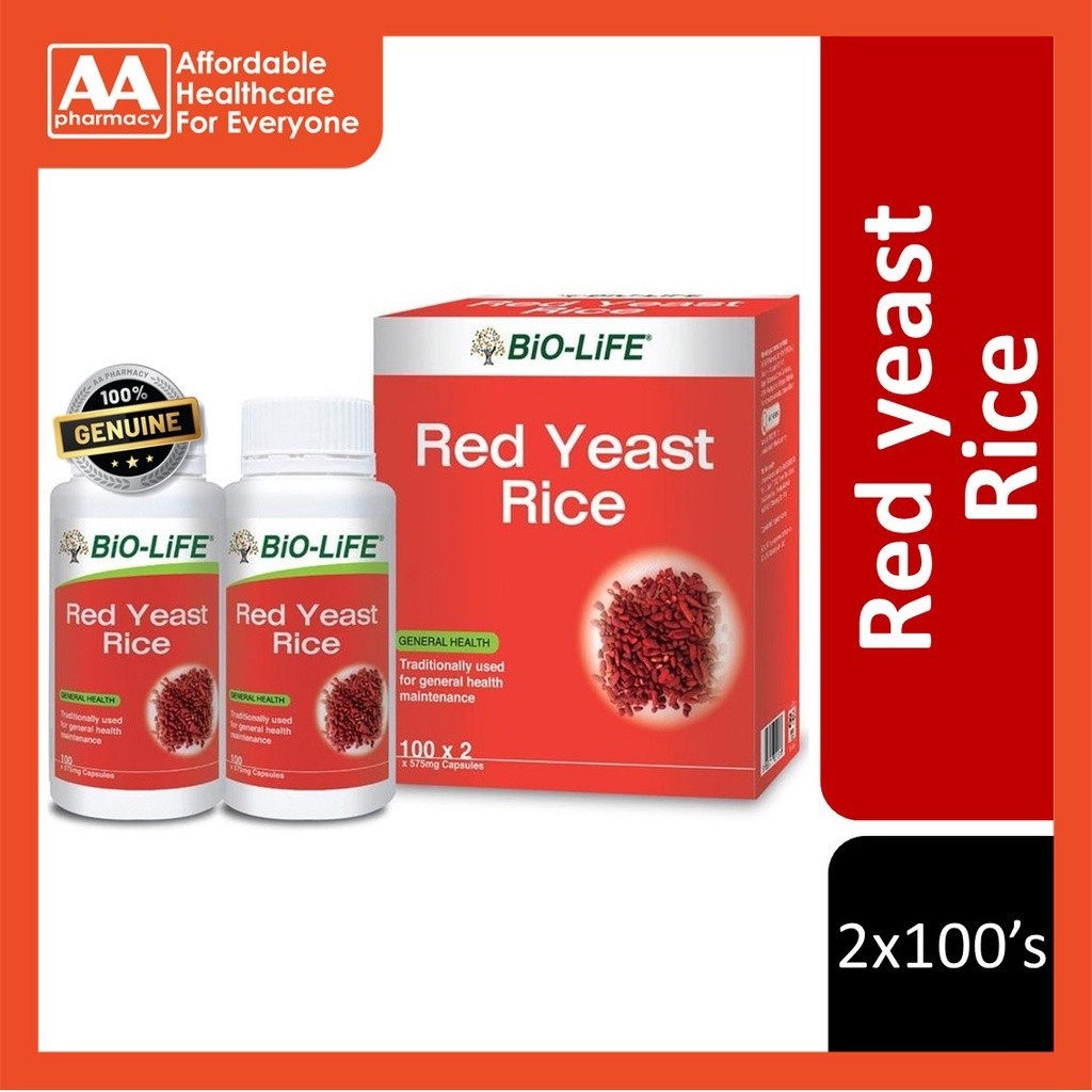 Bio-Life Red Yeast Rice Capsule (2X100's) | Shopee Singapore
