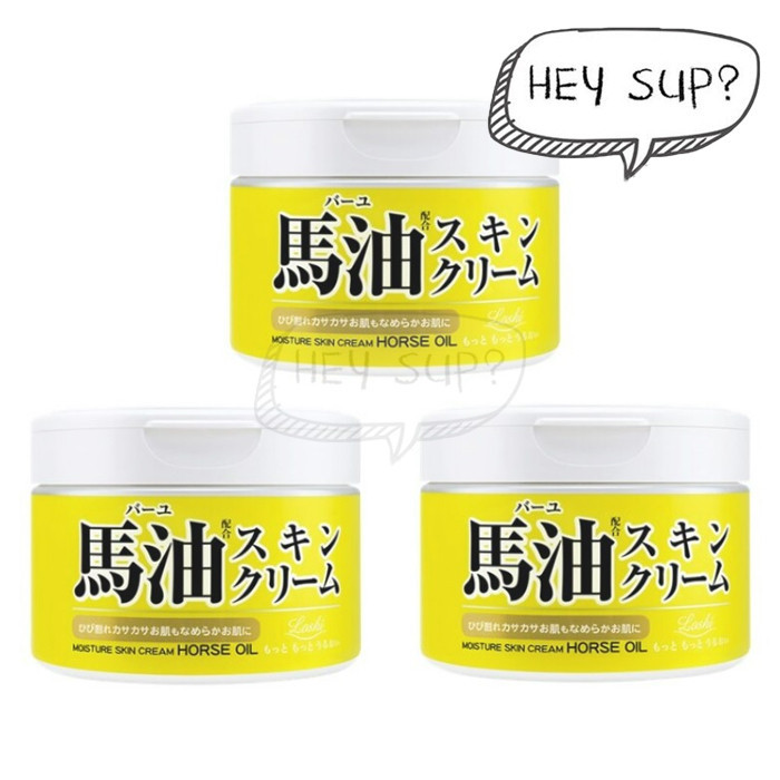 Loshi Horse Oil Moisture Skin Cream 220g x 3pcs | Shopee Singapore