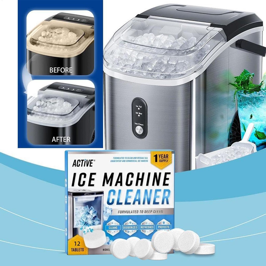 Refrigerator Ice Maker Cleaner 12pcs Ice Machine Cleaner Tabs Ice ...