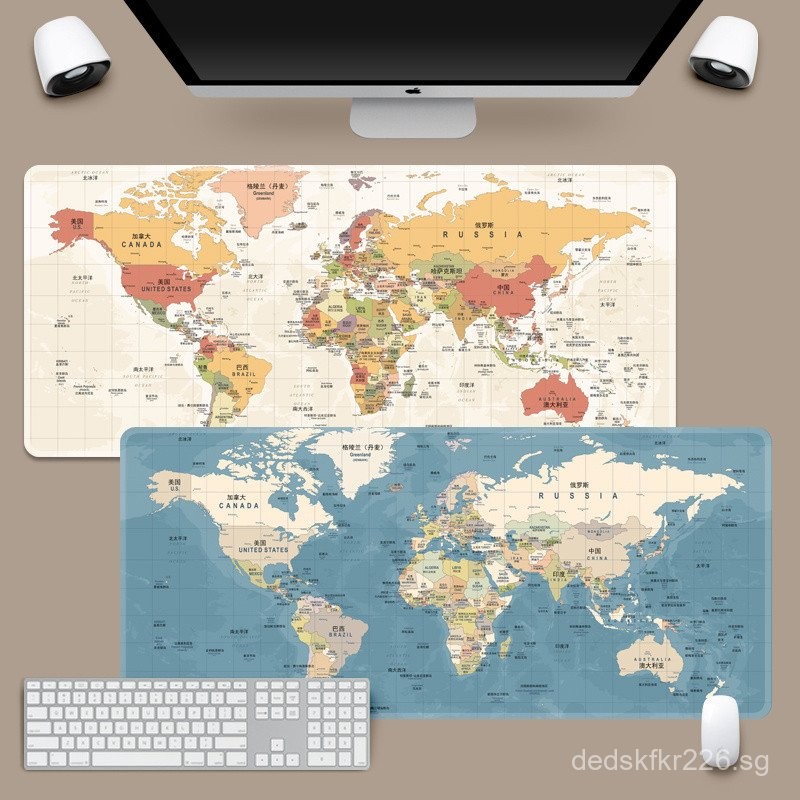 [30Hot Sale1187Pieces]World Map Extra Large Mouse Pad with Locking Edge ...