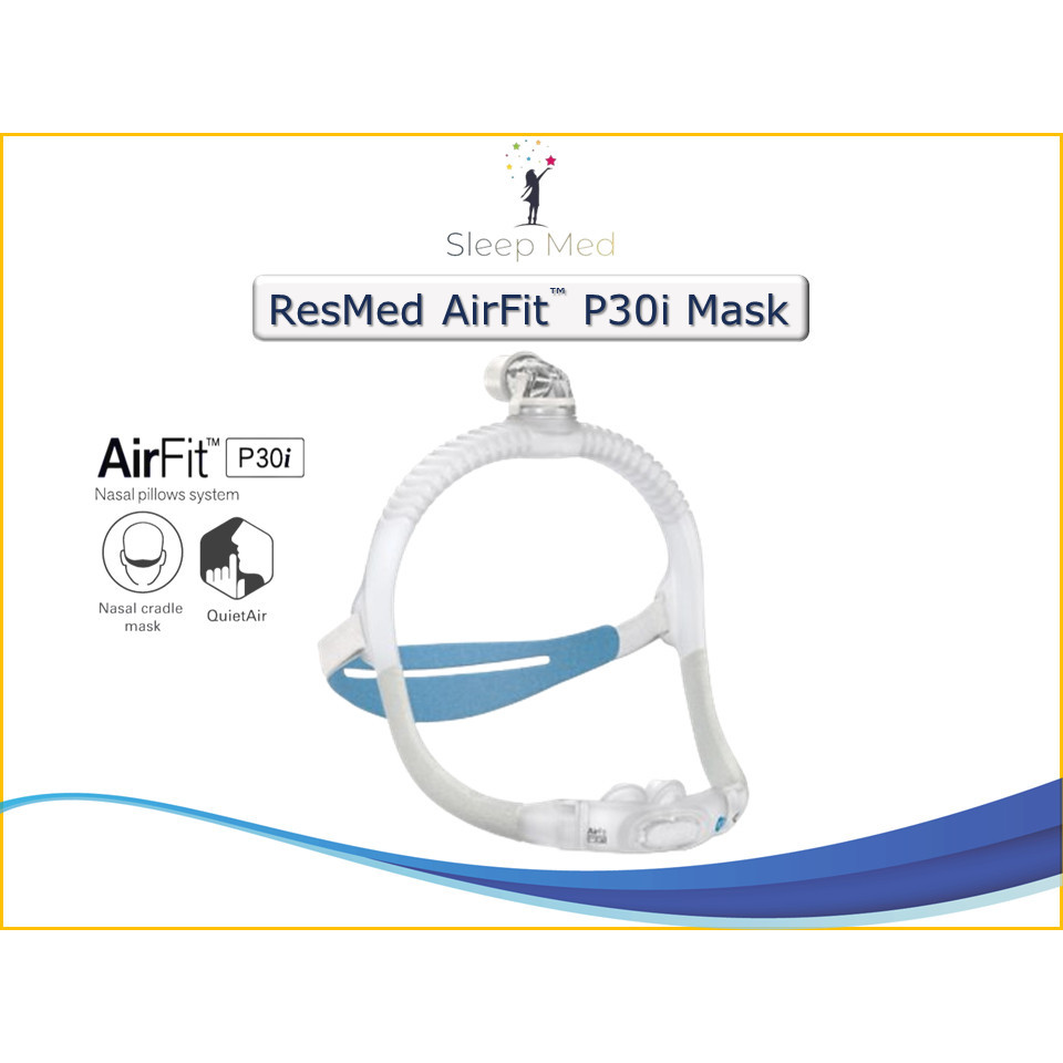 ResMed AirFit™ P30i Nasal Pilliow Mask CPAP APAP BiPAP Mask Standard ...