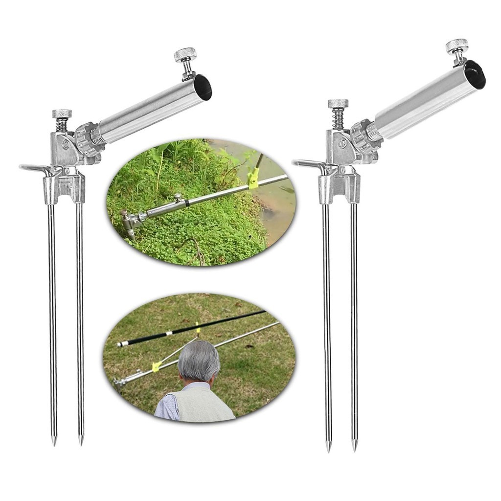 [Homyl478] 360 Degree Adjustable Fishing Rod Stand Ground Fishing ...