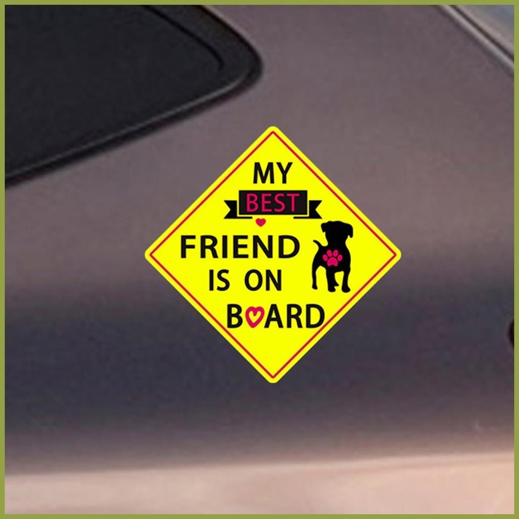 Car Letter Decals Funny Window Sticker My Best Friend Is On Board