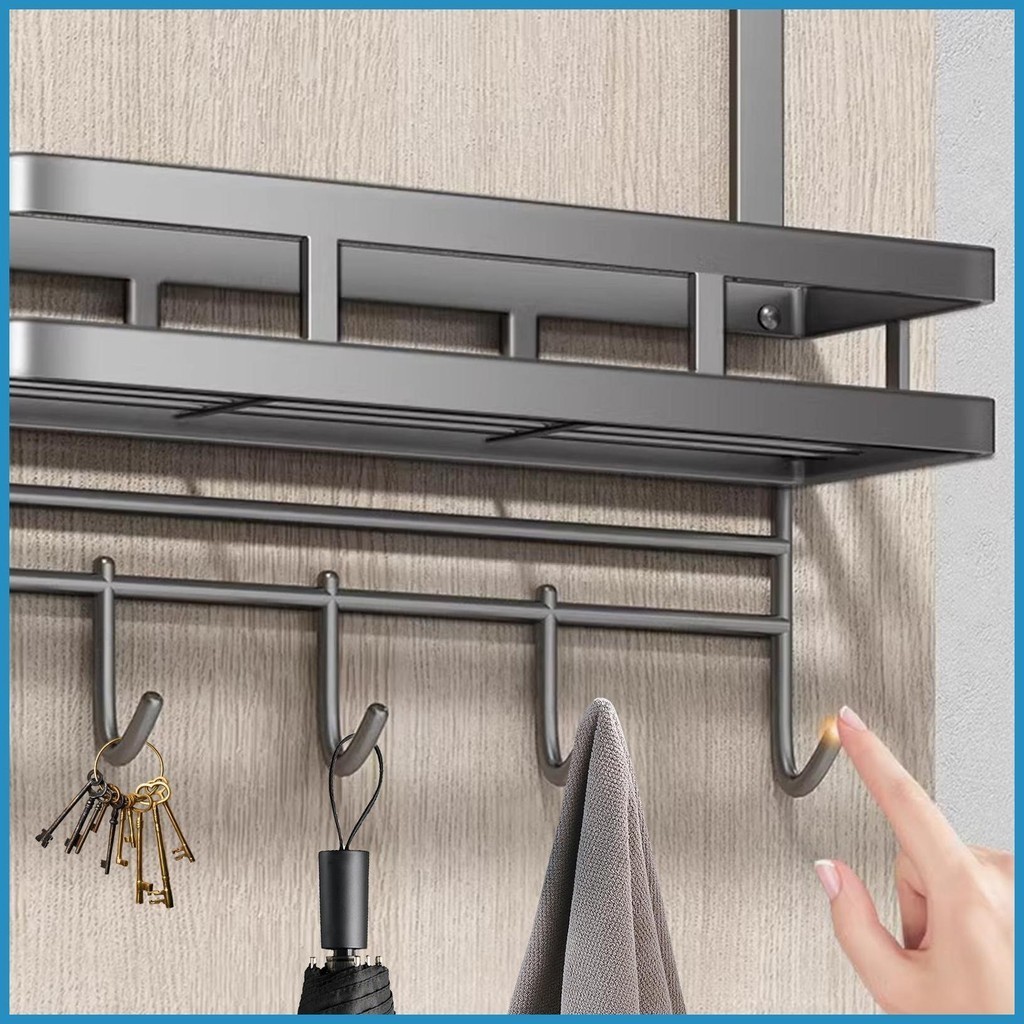 Door Hanger Organizer Carbon Steel Door Storage Rack Door Hanger Hooks ...