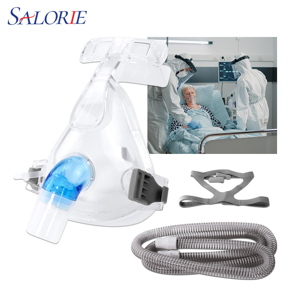 Salorie Adjustable CPAP Full Face Mask Respirator Ventilator & Headband ...