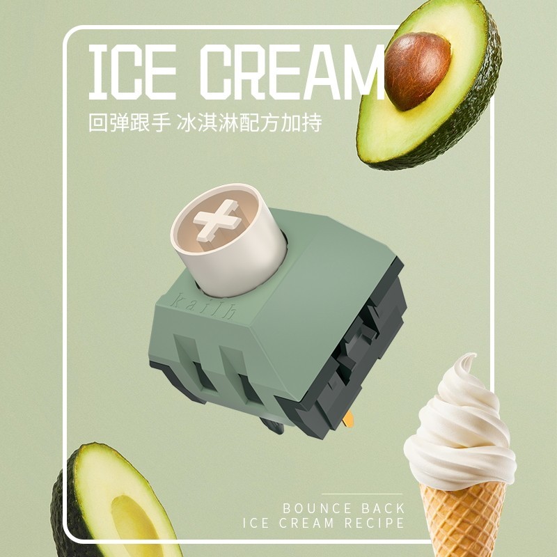 Kailh BOX Avocado Ice Cream Pro Switch 5Pin Linear POM Custom ...
