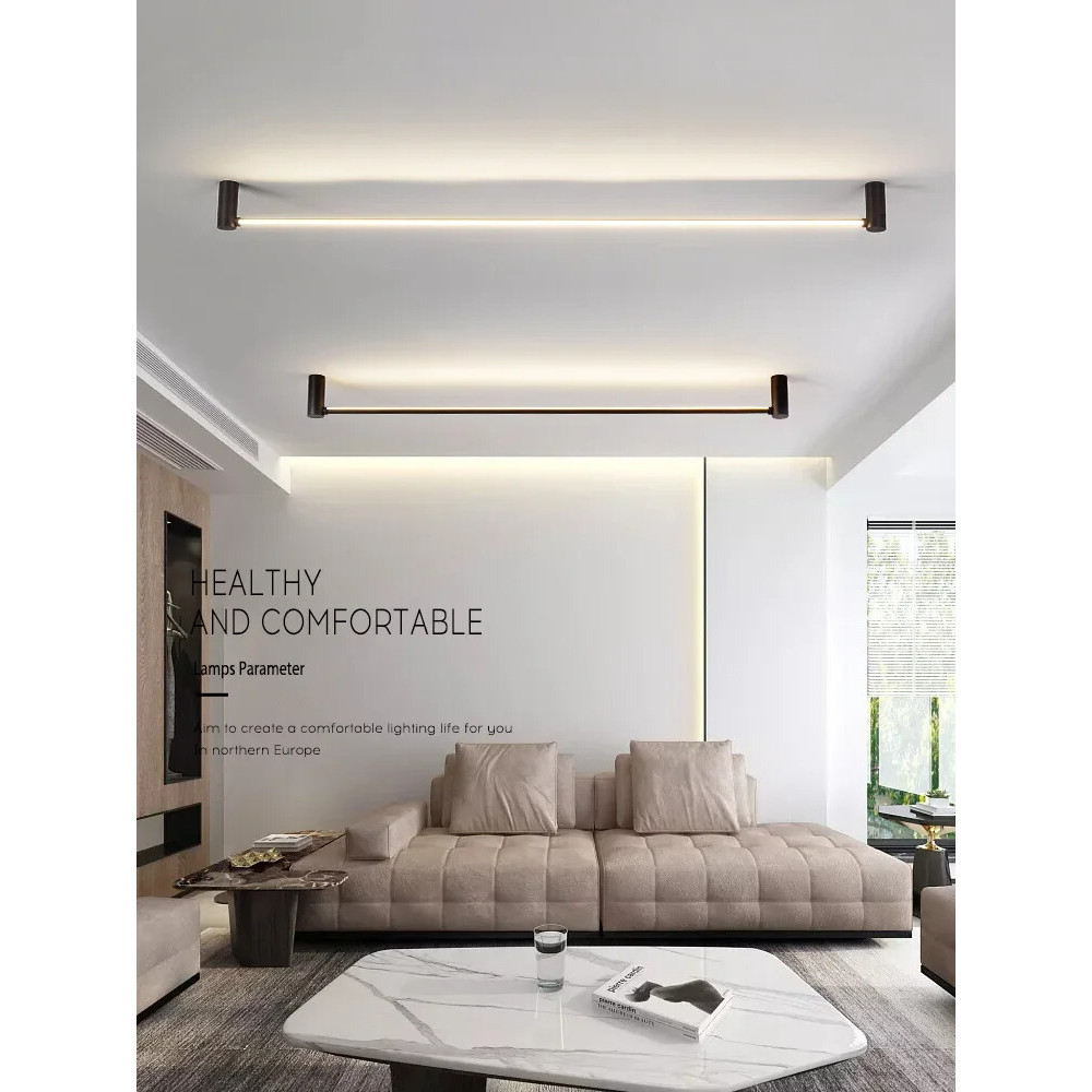 Ceiling Lights Simple Long Room Surface Mounted Linear Light with Led ...