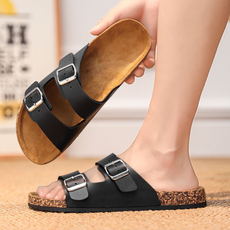 Birkenstock Sandals Slippers Couple Style Summer Outer Wear Slippers Anti Slip Thick Shopee Singapore