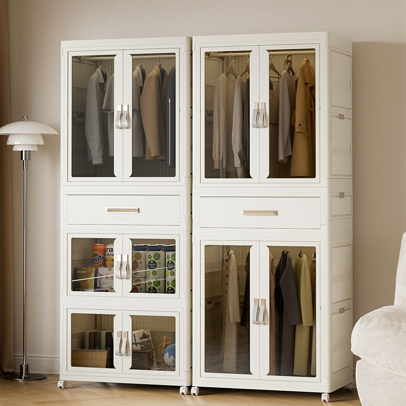 Foldable Wardrobe Organizer Multifunctional Clothing Storage Cabinet ...