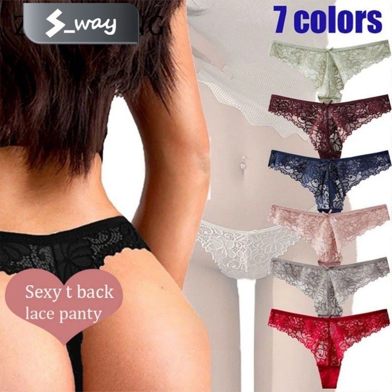 Ladies High Cut Front Satin Panel With Bow Lace Sides Panties