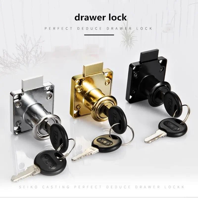 Drawer Locks with 2 Keys Lock Furniture Hardware Door Cabinet Lock for ...