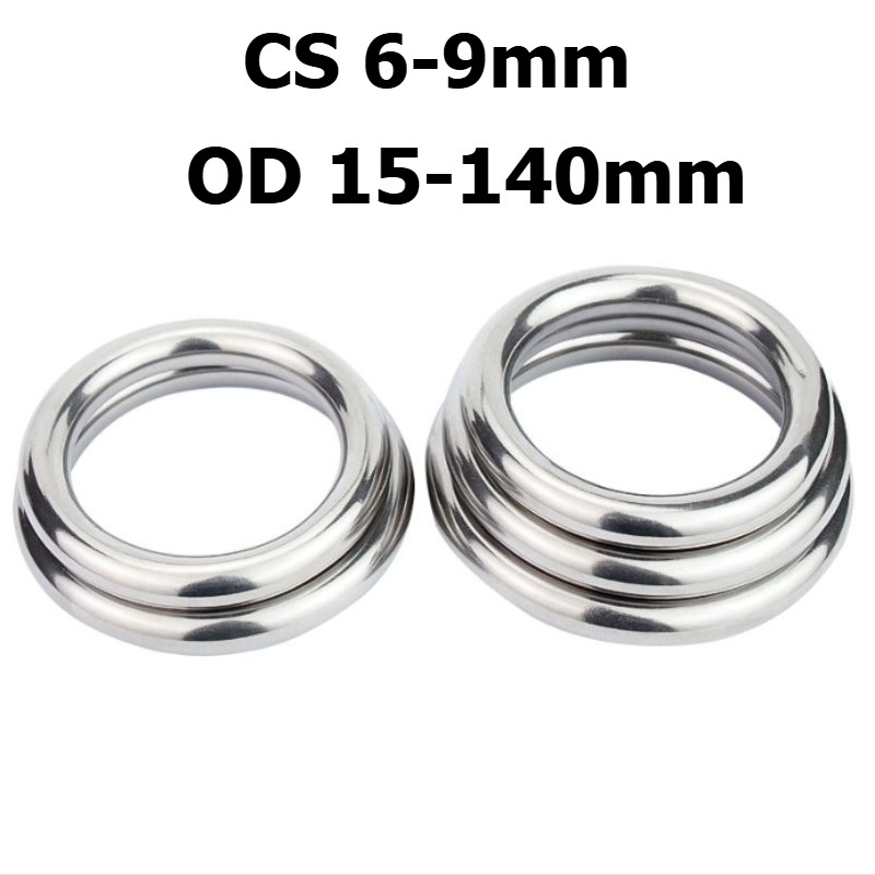 [JCSY] 304 Stainless Steel Ring Hollow Tube Circle O-Type cs6-9mm ...