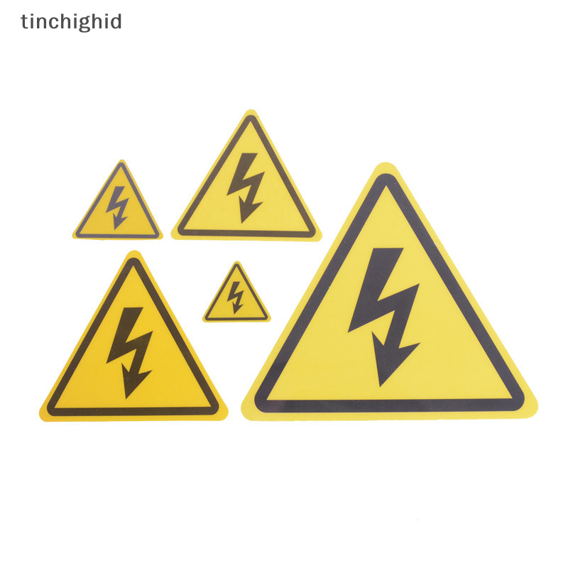 tinchighid 2PCS Danger High Voltage Electric Warning Safety Label Sign ...