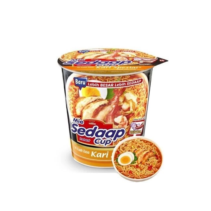Sedaap Mie Instan Cup Kari Spesial 81 gr x3 - Gambar 2
