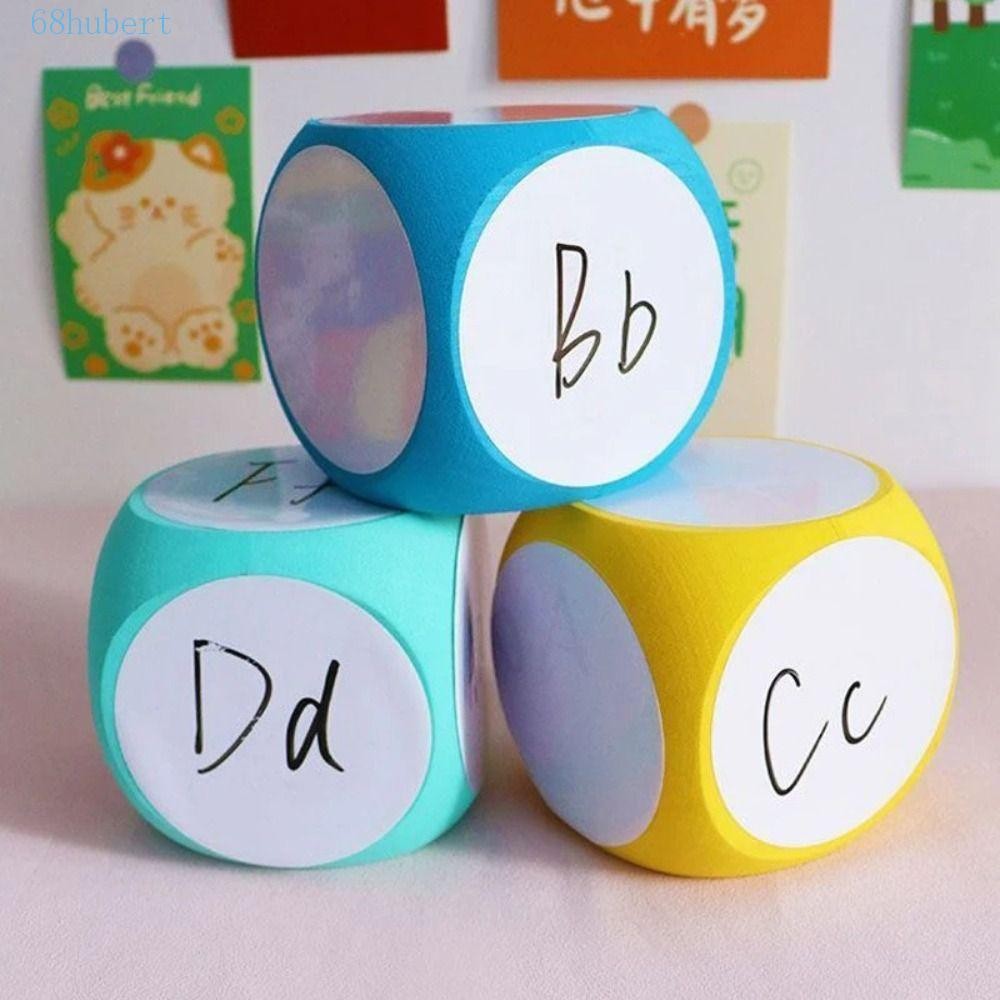 HUBERT Wipe Off Cube, Educational White Board DIY Blank Cube, White ...