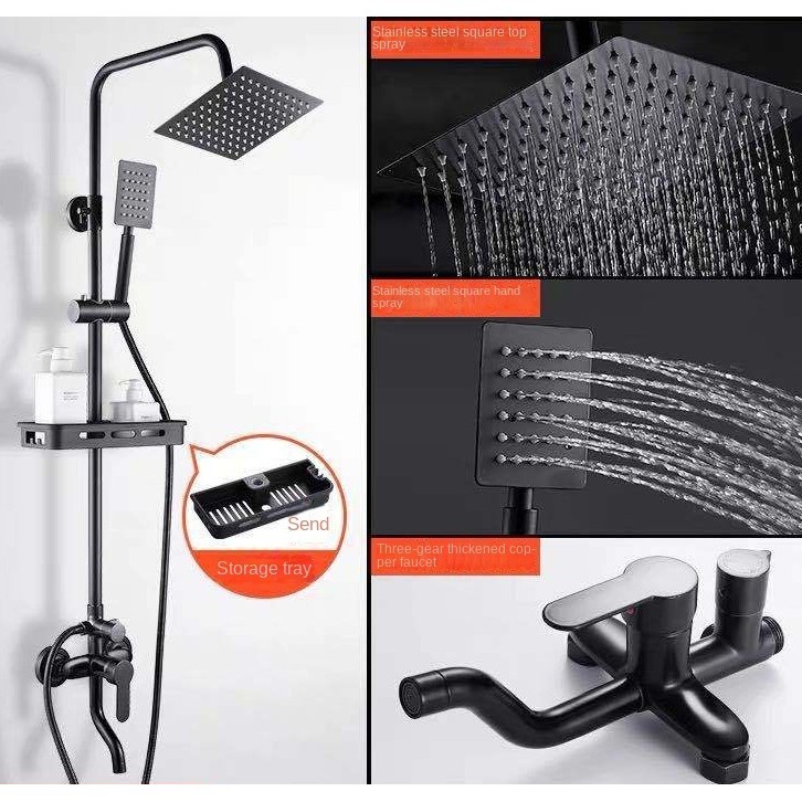 [????Stock????]shower set with rain shower shower set with mixer bathroom ...