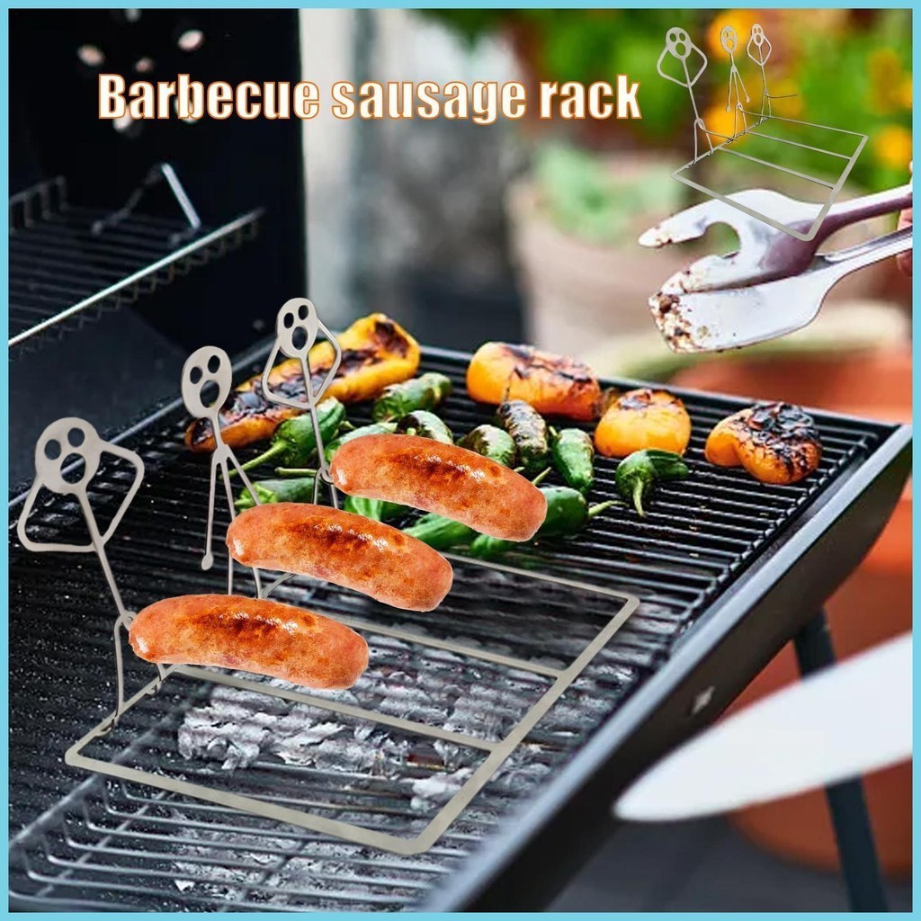 Stainless Steel Hot Dog Roaster Rack Grilling Tools Stainless Steel BBQ ...