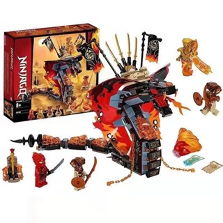 Domestic New Product Ninjago Flame Grand Dragon Giant Snake Doll Toy 