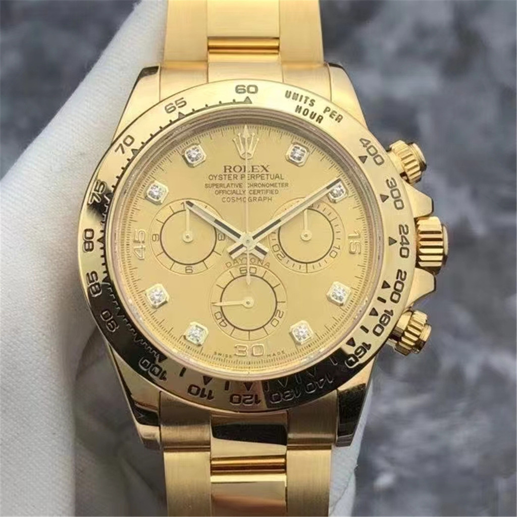 Rolex Daytona Series 18K Gold Diamond Automatic Mechanical Men's Watch ...