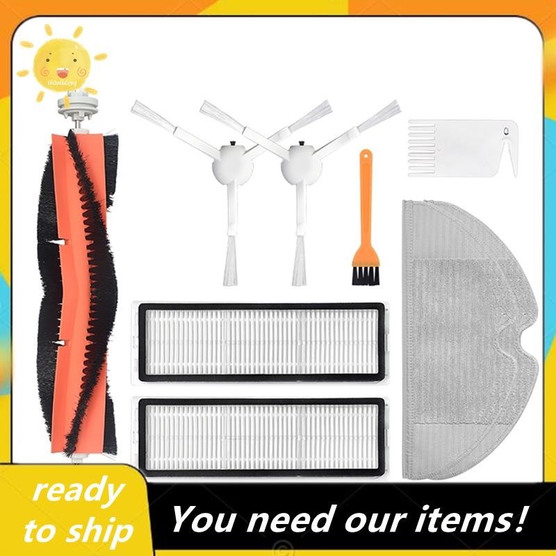 [Pretty] 9PCS Hepa Filter Main Brush Mop Cloth Replacement Kits for ...