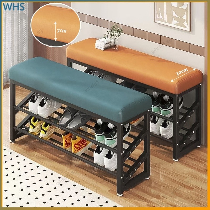 Shoe bench doorway can sit shoe rack home shoe storage cabinet storage ...