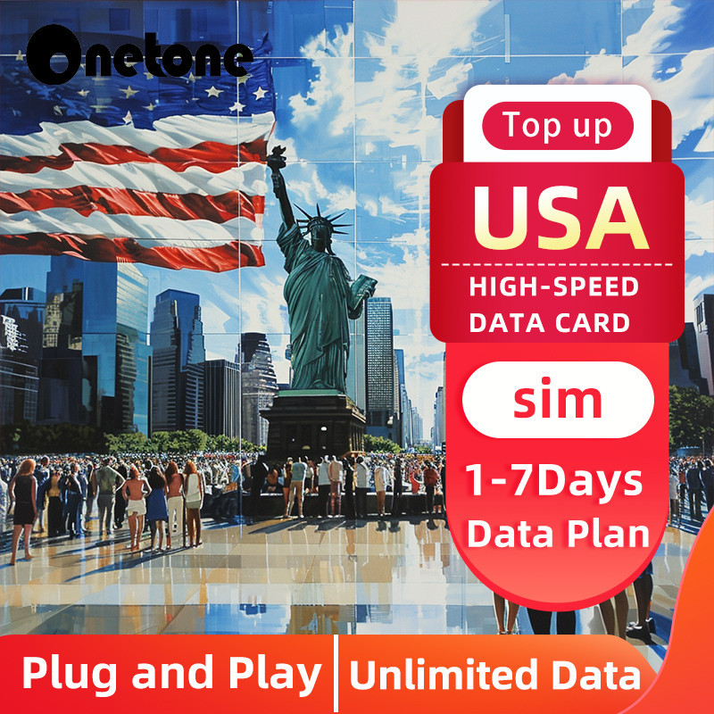 USA SIM Card USA Travel sim Unlimited Data HighSpeed Instant Email USA Travel eSIM