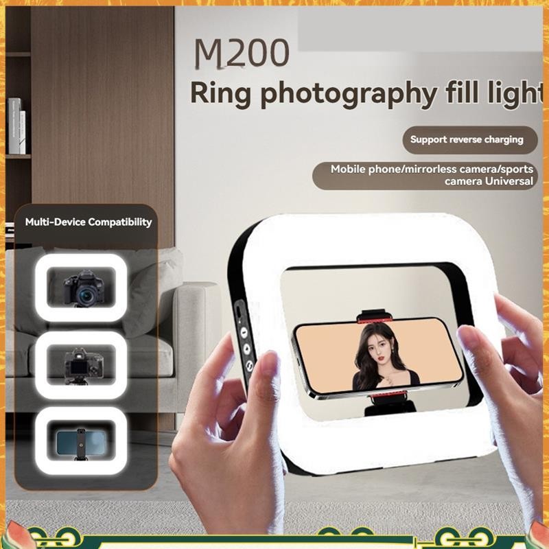 Handheld Ring LED Rechargeable Fill Light Portable Mobile Phone Live ...