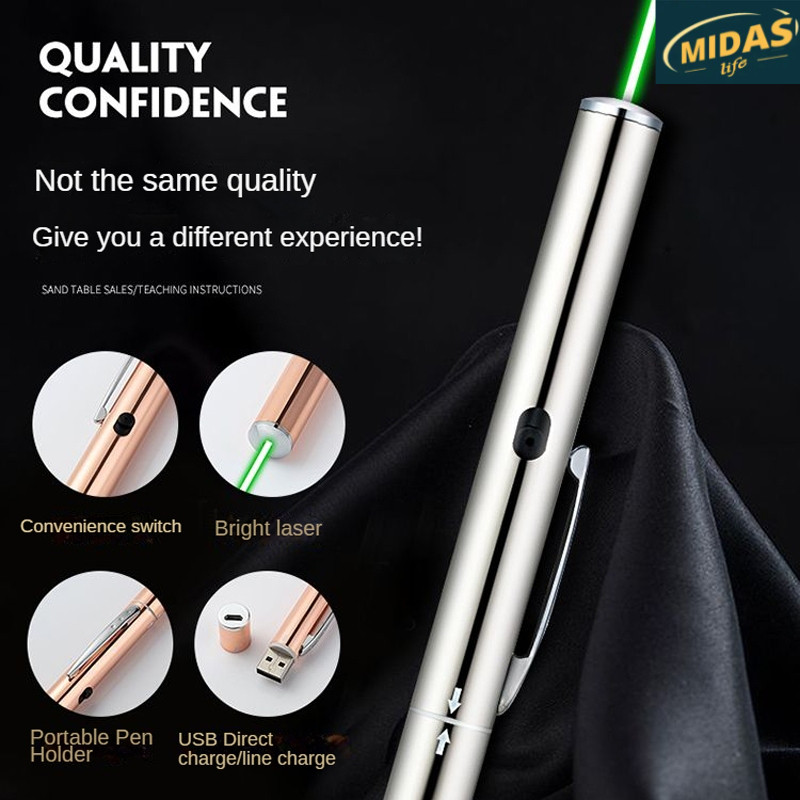 [midas]Laser Pointer USB Direct Charging Laser pointer | Ultra Long ...