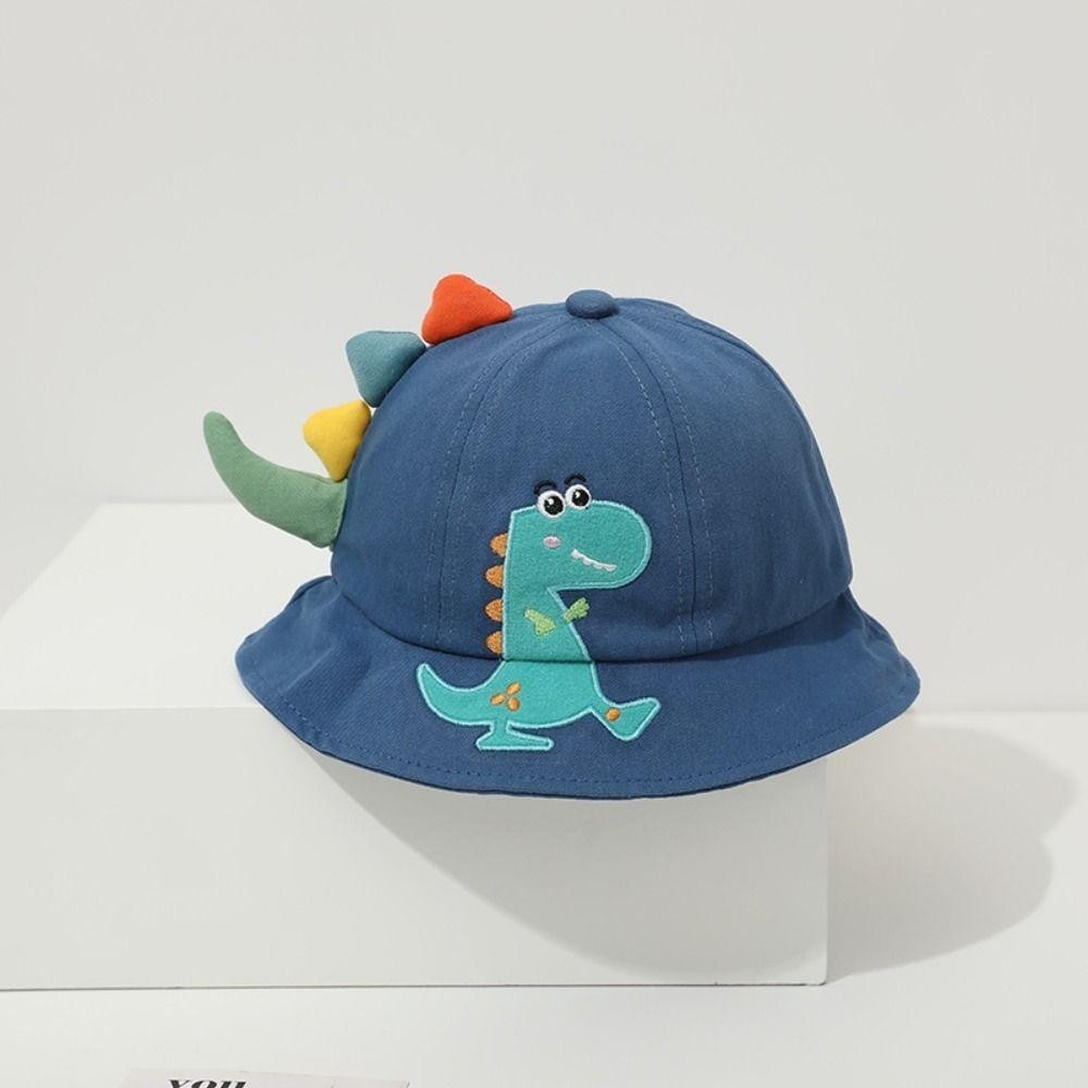 WON Children's Sun Cap, Wide Brim UV Protection Cartoon Dinosaur