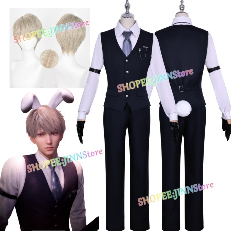 - JINN - Cosplay Xavier Bunny Ears Uniforms Suit Costume LOVE AND ...