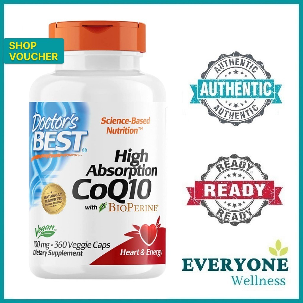 [Local Delivery] Doctor's Best, High Absorption CoQ10 with BioPerine ...