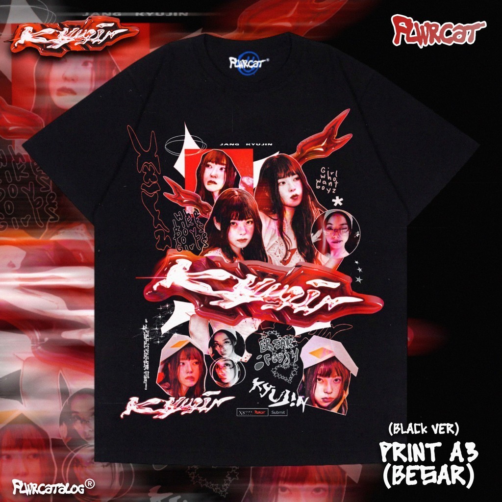 NMIXX / KYUJIN TEE / FLWRCAT | Shopee Singapore