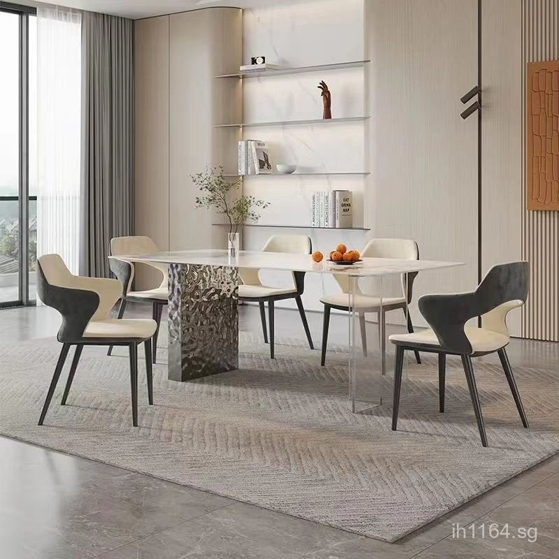 Transparent Combination New Rectangular Acrylic Dining Table Island ...
