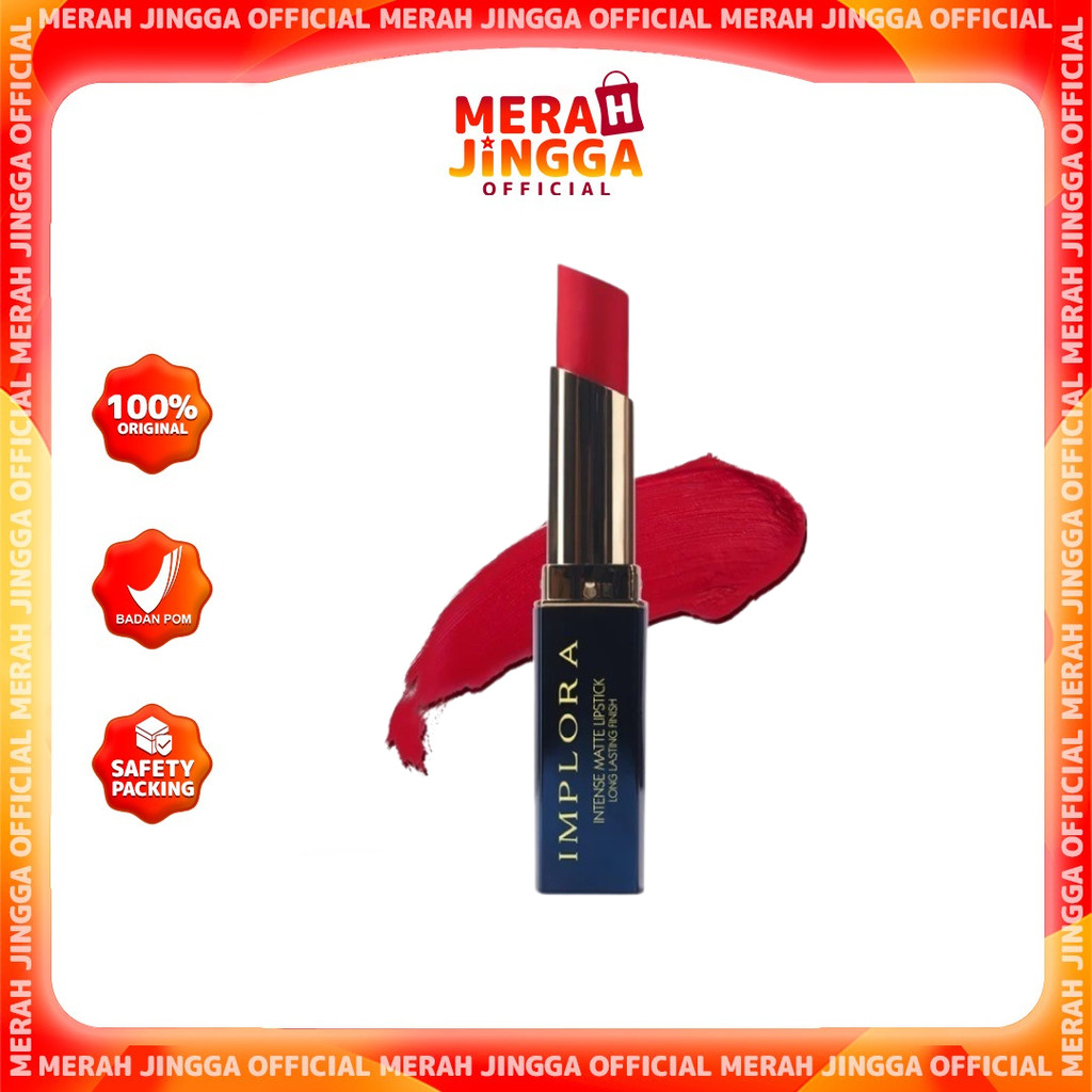 IMPLORA Intense Matte Lipstick / Merah Jingga Official