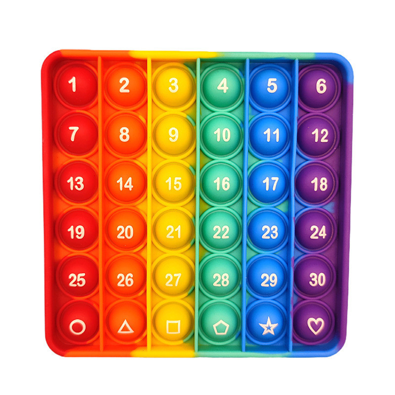 Pop with Numbers Multiplication Table Game Fidget Math Toys,Stress ...