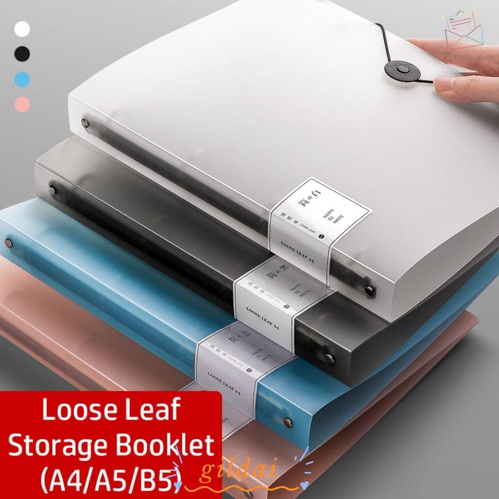 GILDAI Storage Booklet, A4/A5/B5 Binder PP Family ID Storage Bag ...