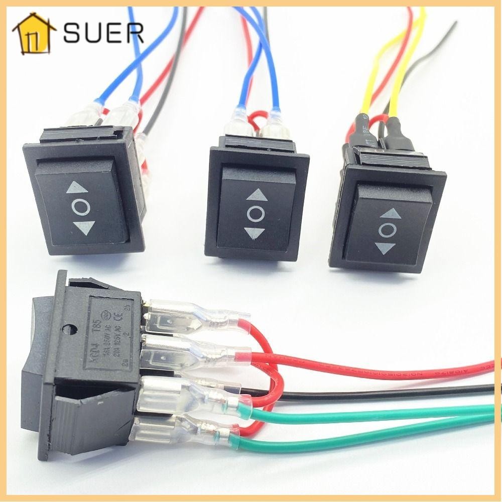 SUER Momentary Polarity Reversing Rocker, 3 Position 220V 10A Automatic ...