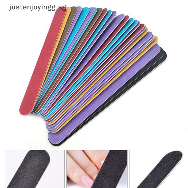 # NEW BEAUTY # 10Pcs Home Beauty Salon Double-Sided Disposable Nail ...