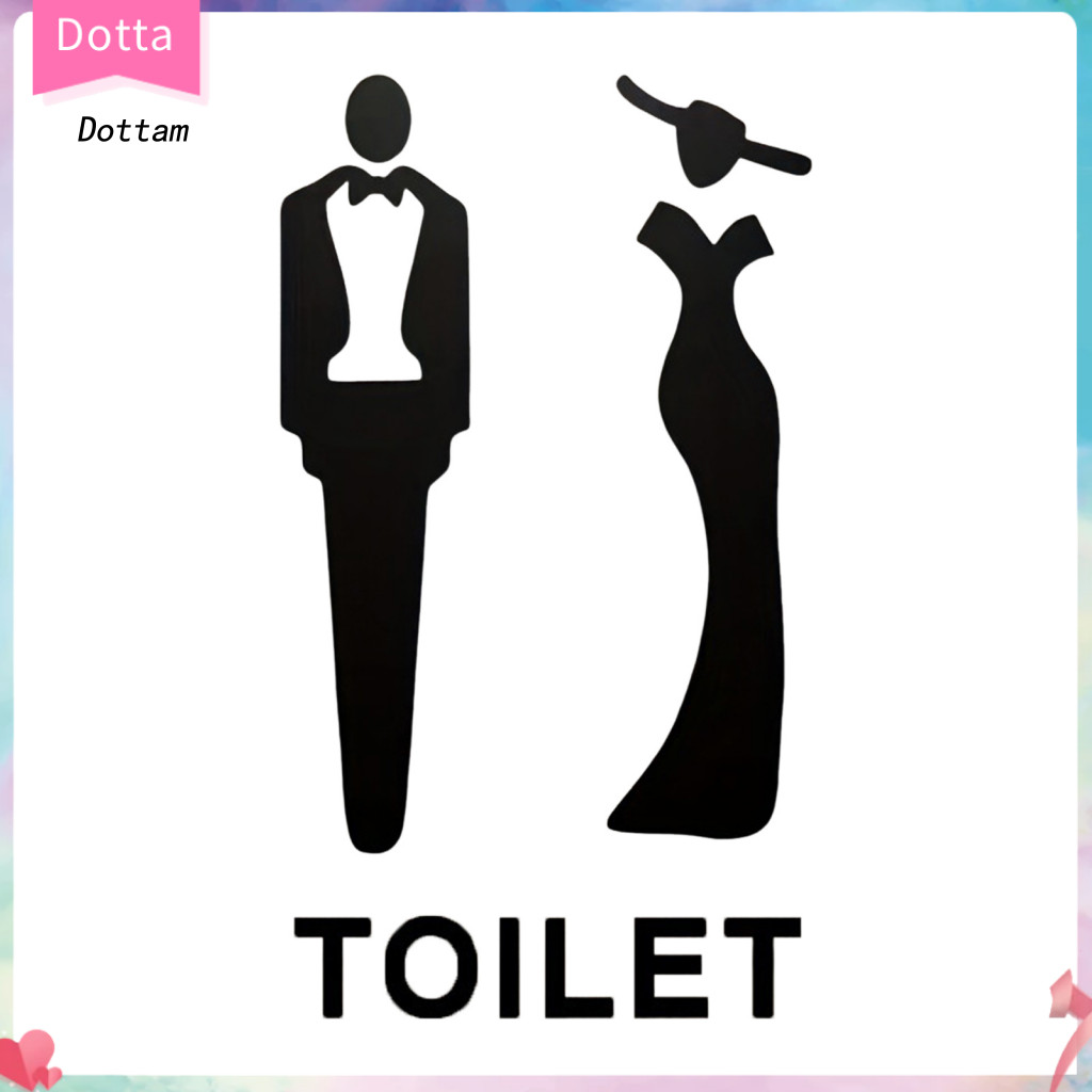 Dottam| Matte Bathroom Sign 3d Men Women Sign 3d Men Women Restroom ...