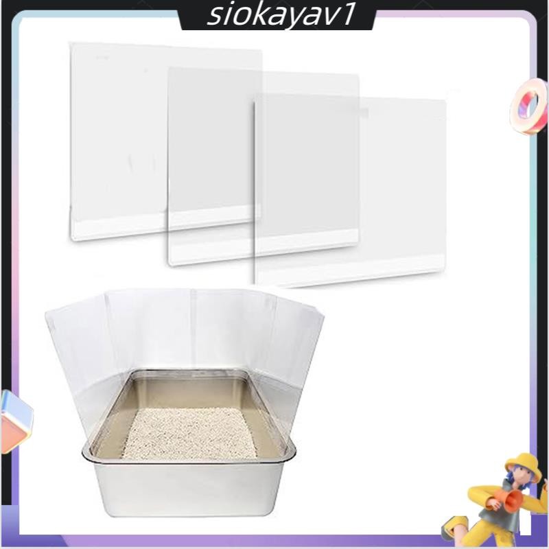 Cat Litter Box Pee , High Sided Litter Box Splash Guard, Seamless Urine ...