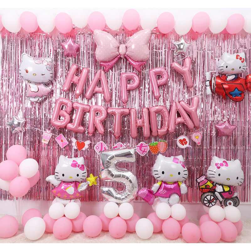 hello kitty Hello Kitty Aluminum Foil Balloon Decoration1Baby Birthday ...