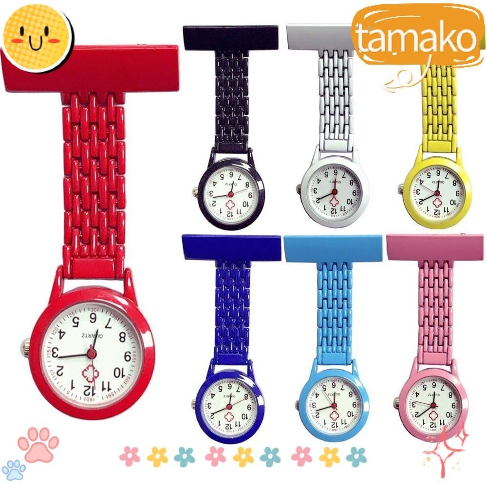 TAMAKO Nurse Watch, Stainless Steel Clip-on Fob Watch, with Pin Hanging ...